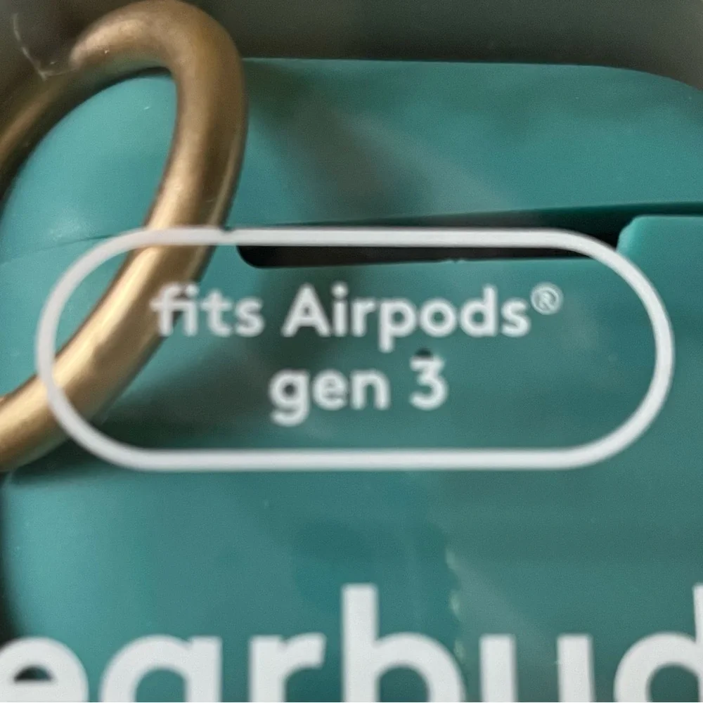 Heyday AIRPODS GEN 3 clip ring case bright teal New